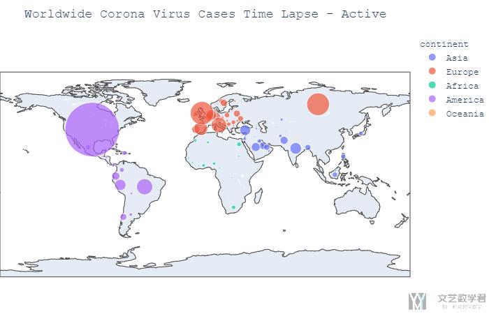 关于Coronavirus数据简单的可视化分析(Plotly的一个例子)